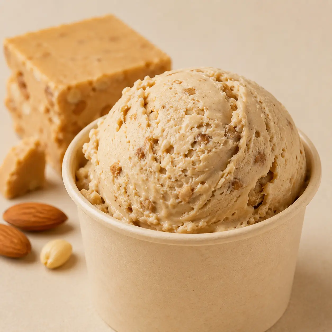 Helado de turrón de Jijona - La Jijonenca